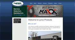 Desktop Screenshot of lyncoproducts.net